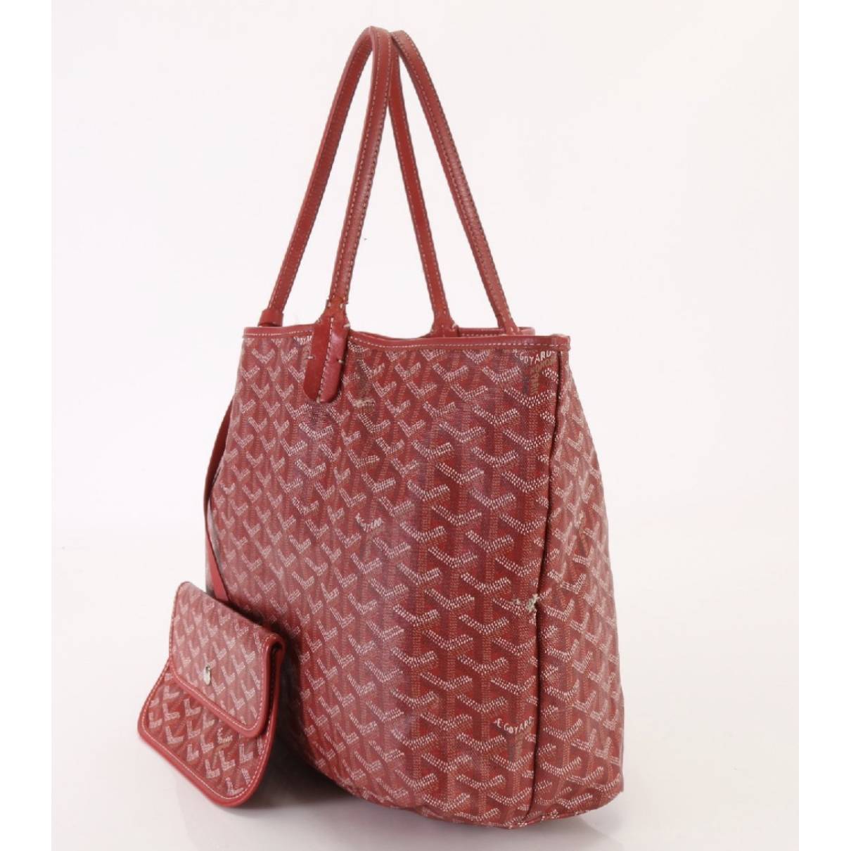 Saint-louis leather tote Goyard Red in Cloth - 34398862