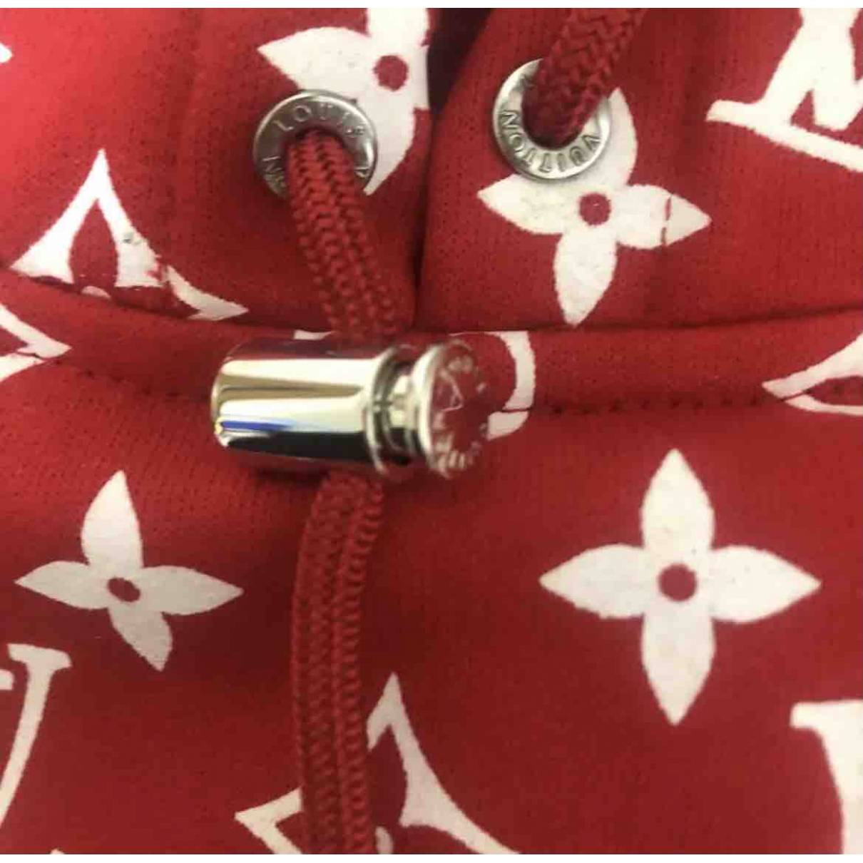supreme red hoodie louis vuitton