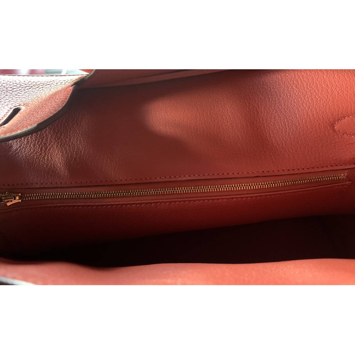 Hermès - Authenticated Birkin 35 Handbag - Leather Red Plain for Women, Very Good Condition