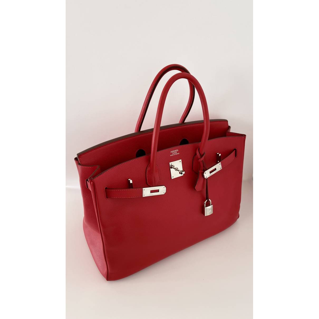 Hermès - Authenticated Birkin 35 Handbag - Leather Red for Women, Very Good Condition