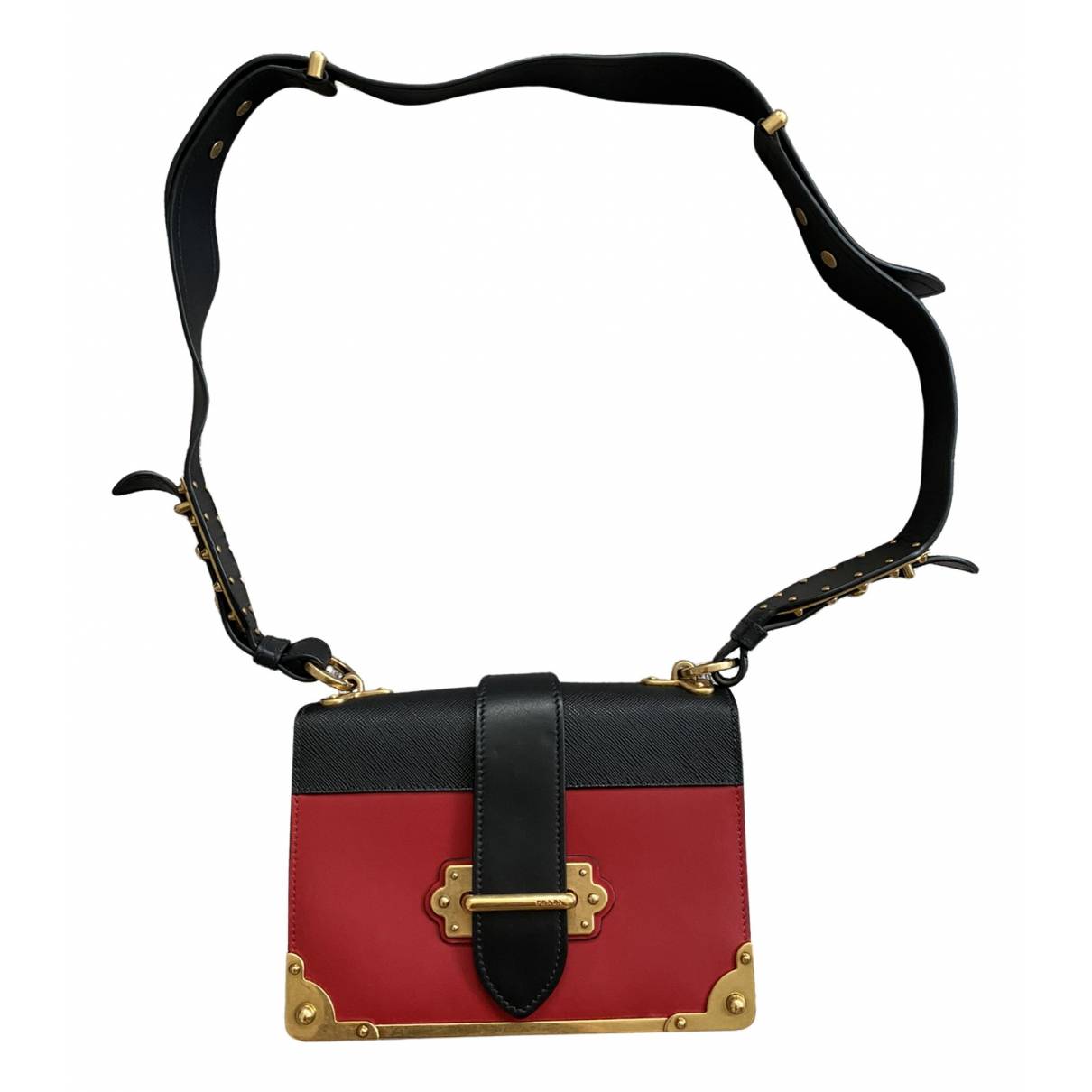 Cahier leather crossbody bag Prada Red in Leather - 25046772