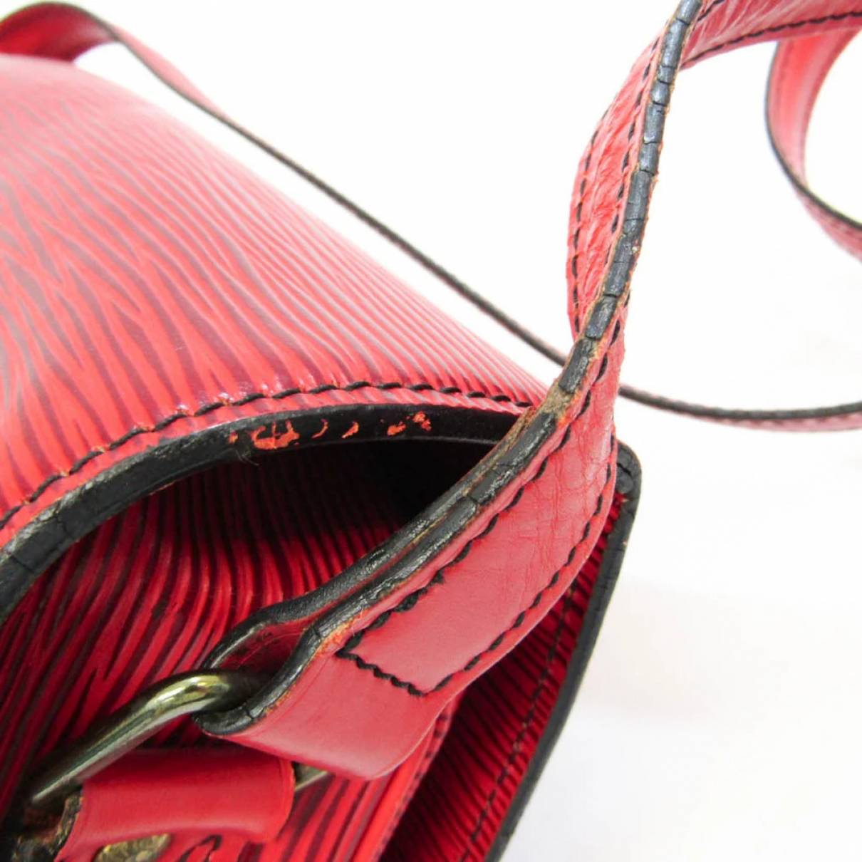 Authenticated Used Louis Vuitton Epi Cartouchiere M52247 Women's Shoulder  Bag Castilian Red