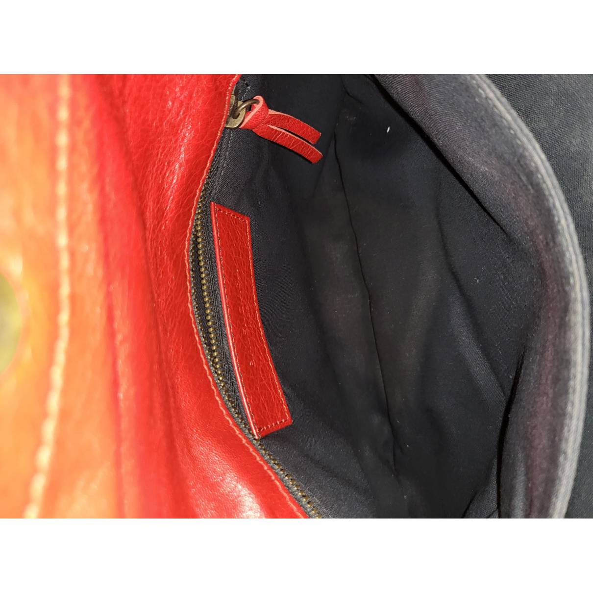 Envelop leather clutch bag Balenciaga
