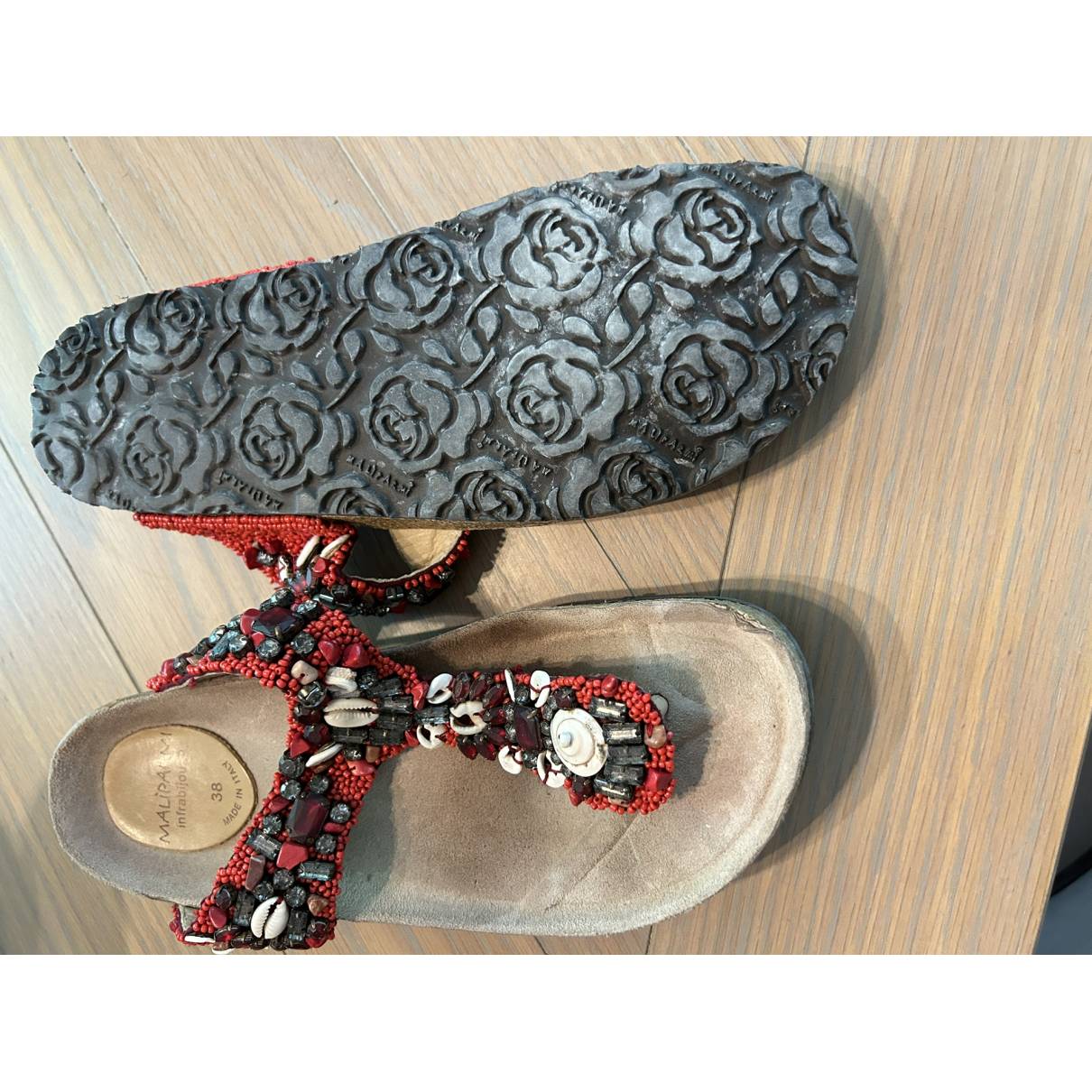 Buy Maliparmi Leather flip flops online