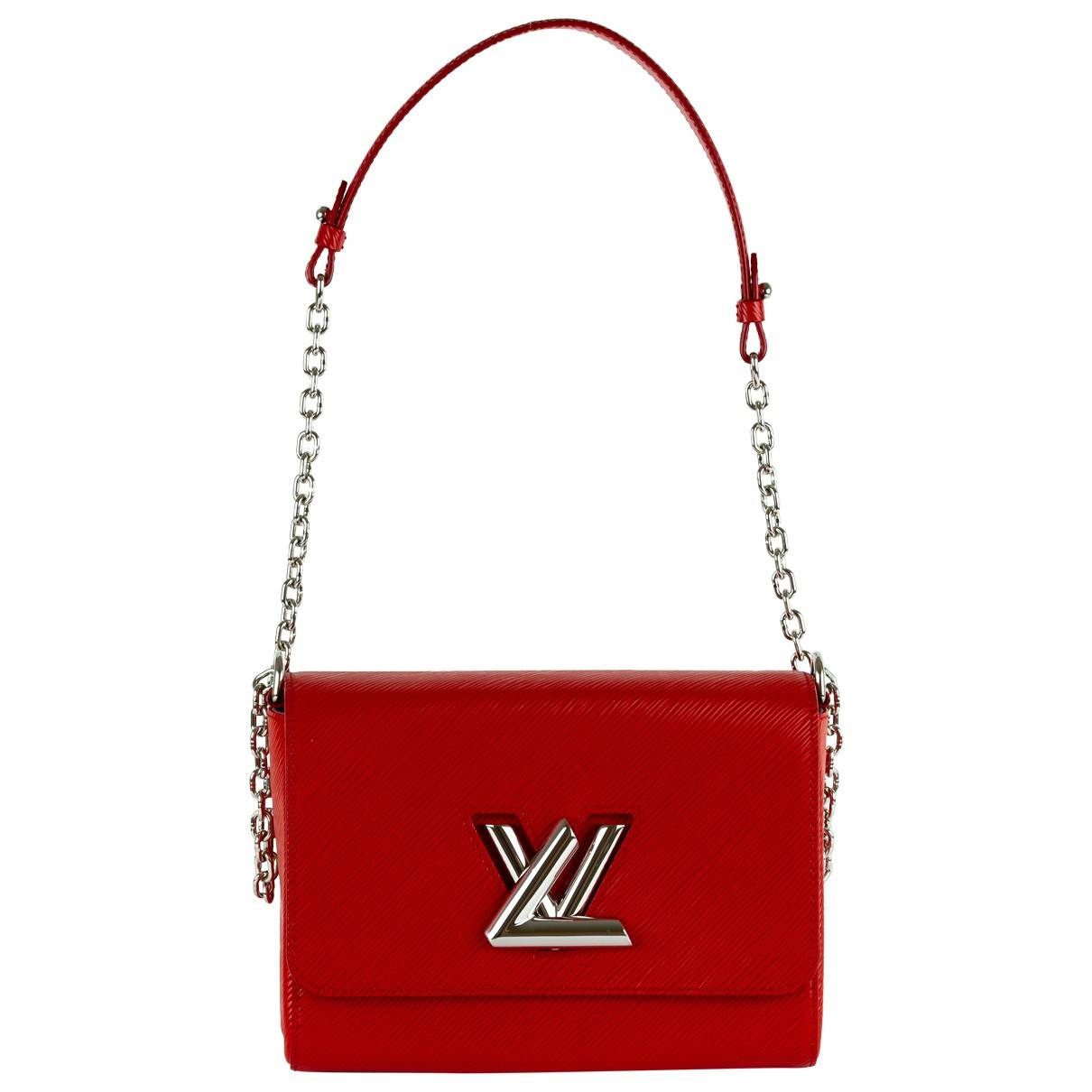 Twist leather handbag Louis Vuitton Red in Leather - 25106135