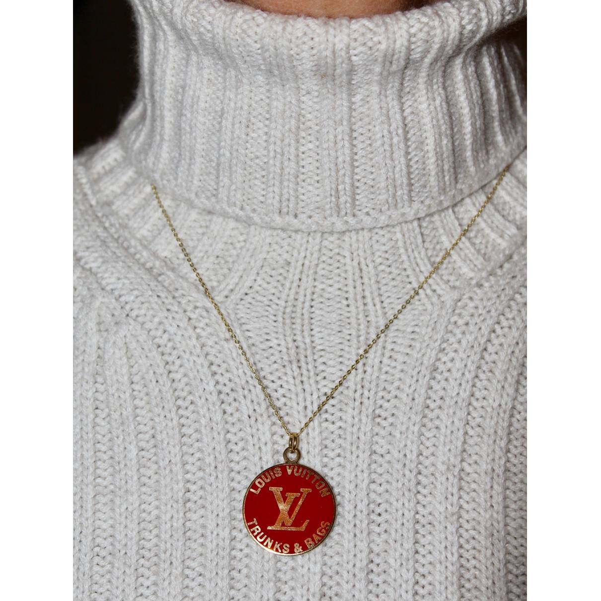 Necklace Louis Vuitton Red in Other - 32250298