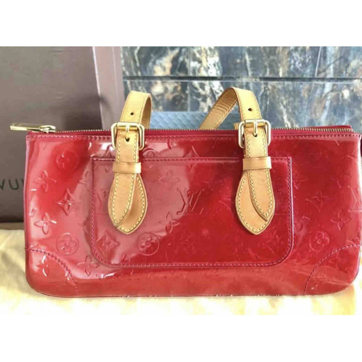 Louis Vuitton - Authenticated Rosewood Handbag - Patent Leather Red Plain for Women, Very Good Condition