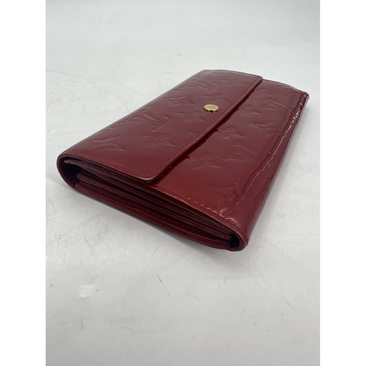 Louis Vuitton - Authenticated Sarah Wallet - Patent Leather Red for Women, Good Condition