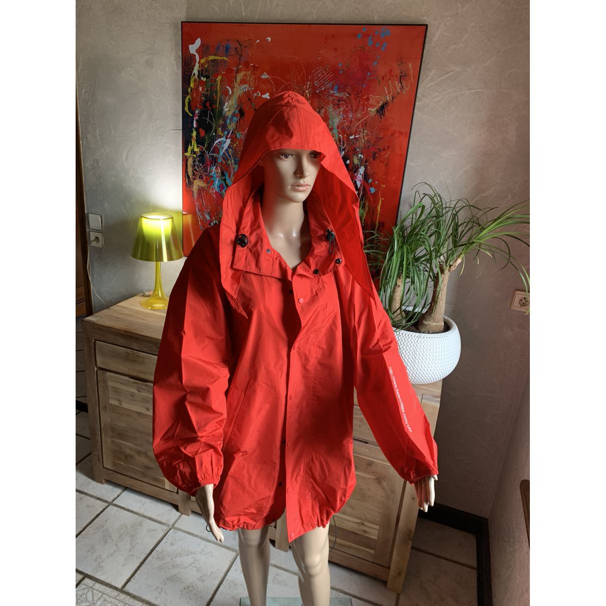 Balenciaga - Authenticated Tracksuit Jacket - Polyester Red Plain for Women, Very Good Condition