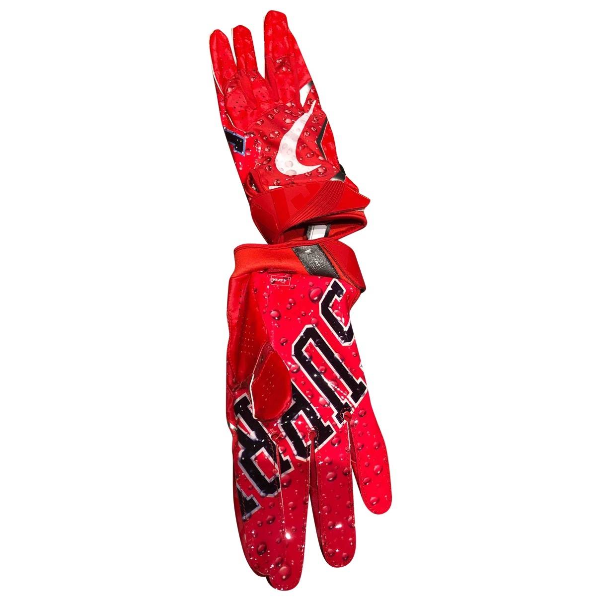 Gloves Nike x Supreme Red size M International in Synthetic - 8961357
