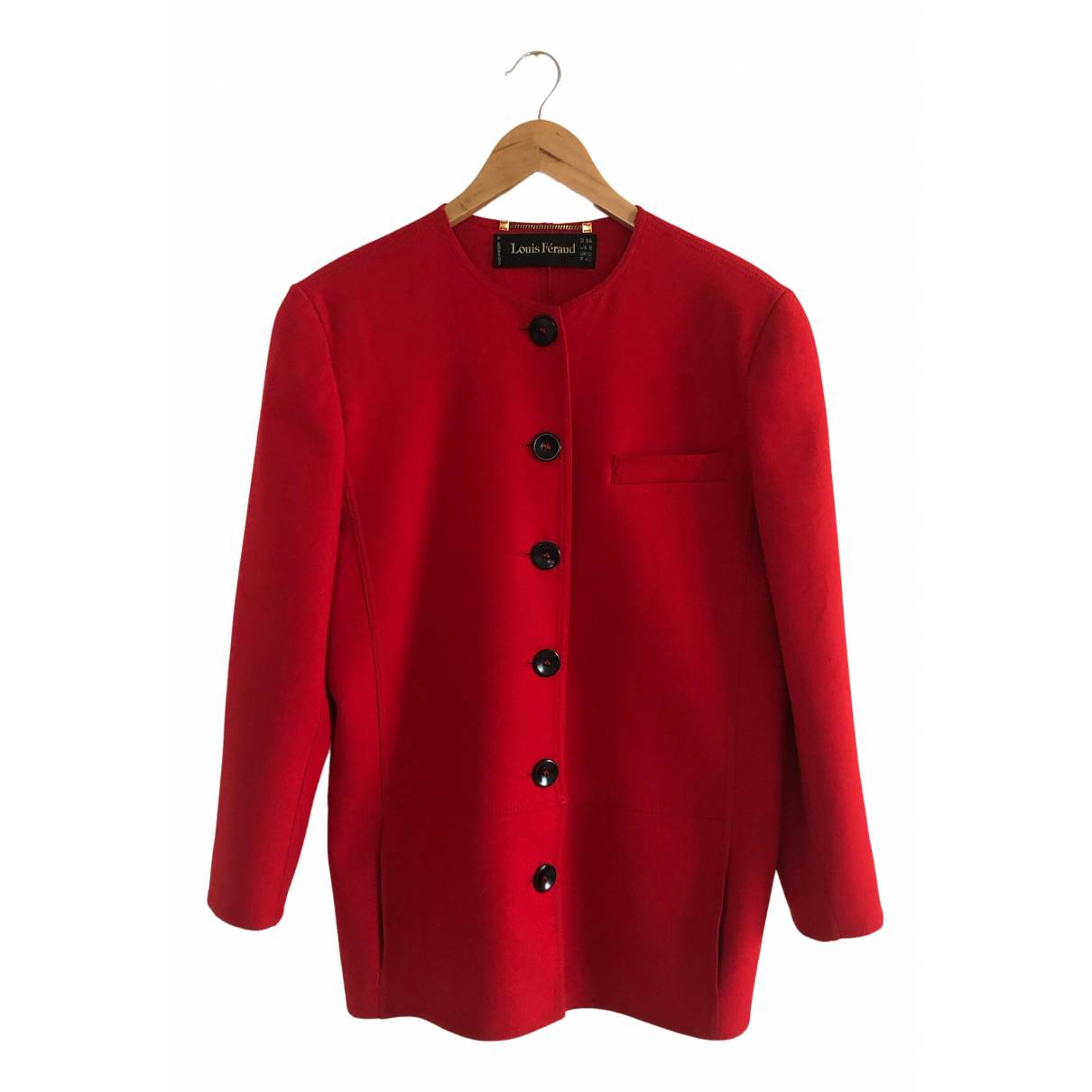 Wool jacket Louis Feraud Red size 40 FR in Wool - 30722045