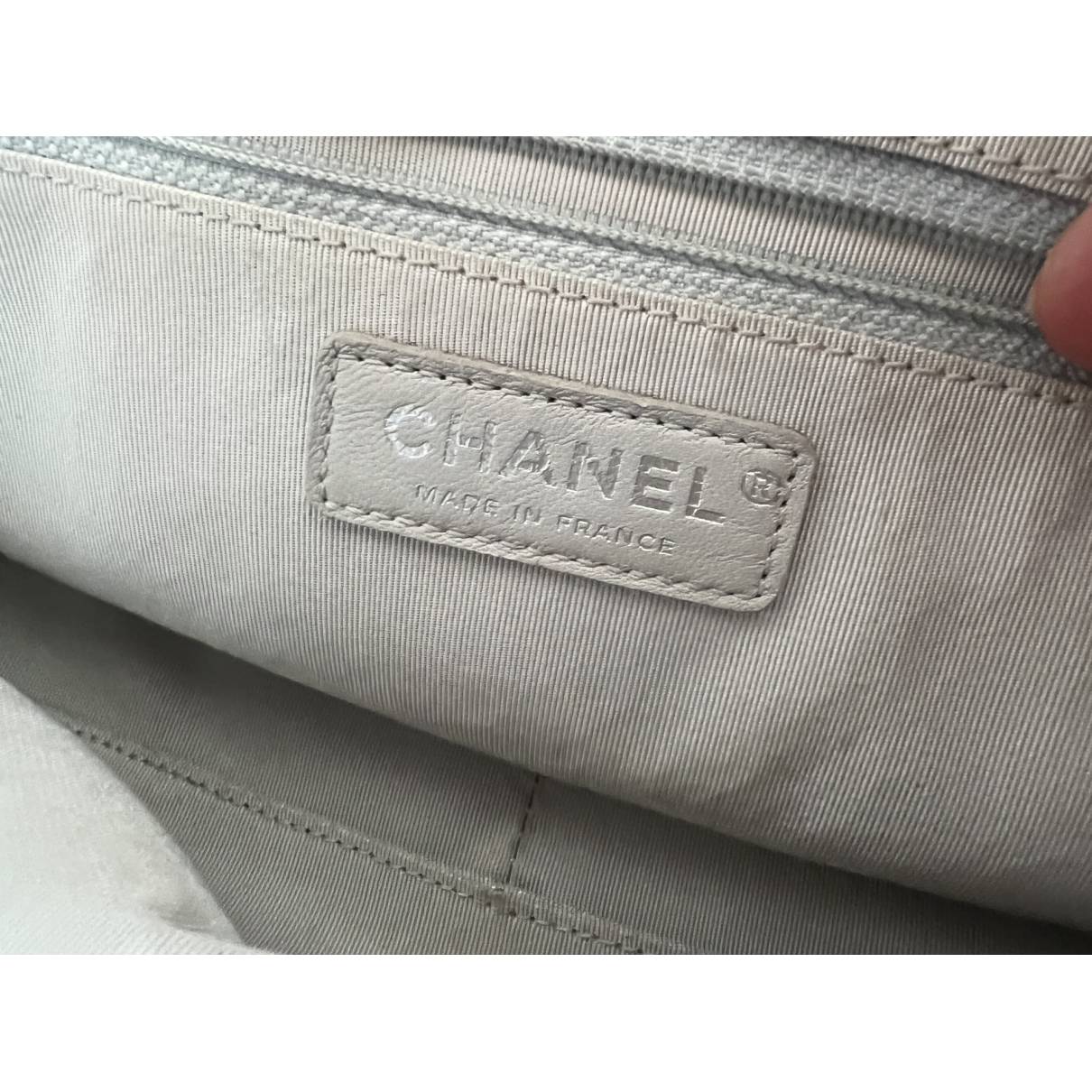 Chanel Airline 2016 Silver Quilted Leather Easy Flap Shoulder Bag