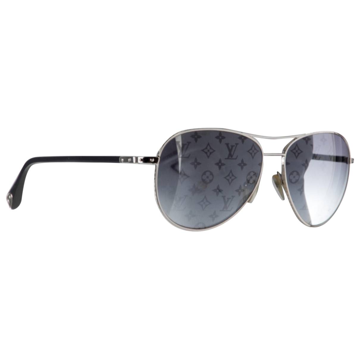 Drive aviator sunglasses Louis Vuitton Silver in Metal - 30140781