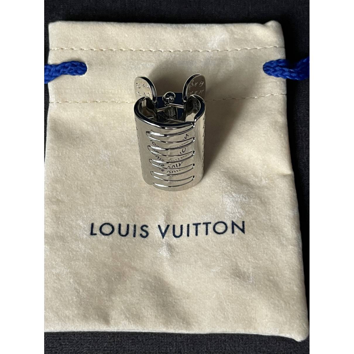 Louis Vuitton - Authenticated Nanogram Hair Accessories - Metal Silver For Woman, Never Worn