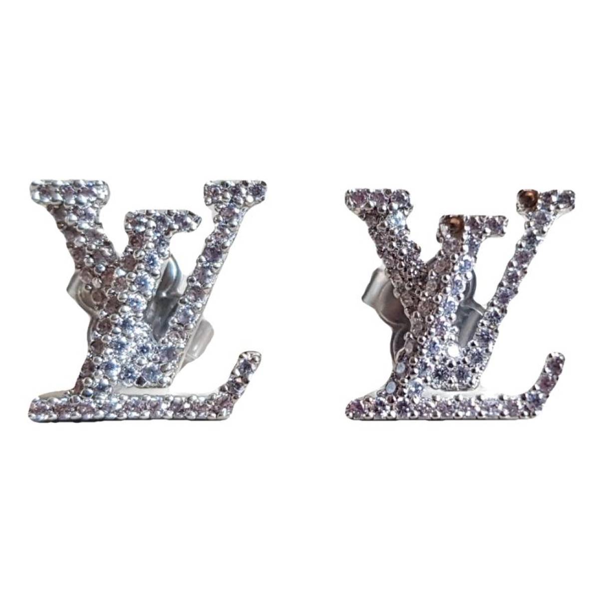 Lv iconic earrings Louis Vuitton Silver in Other - 37387042