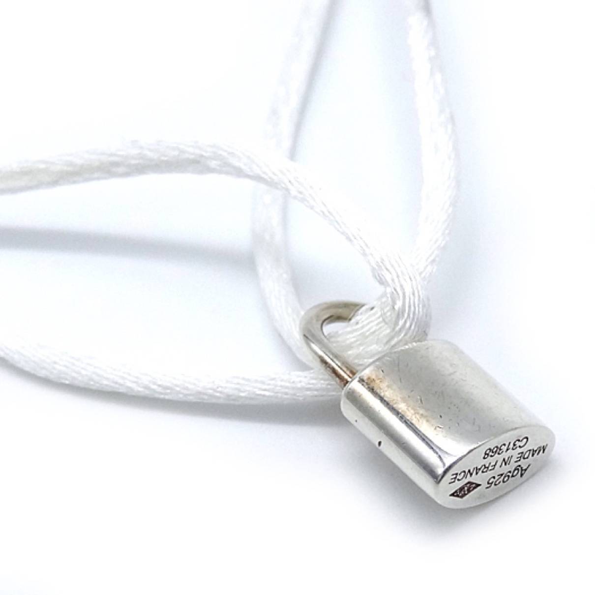 Louis Vuitton Lockit Cord Bracelet - Sterling Silver Charm