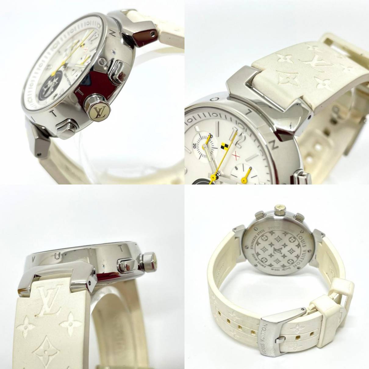 LOUIS VUITTON Q132C Tambour Lovely Cup MM Women Wristwatch SS x Leather