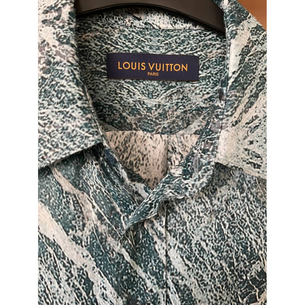 Louis Vuitton - Authenticated Shirt - Viscose Turquoise for Men, Never Worn