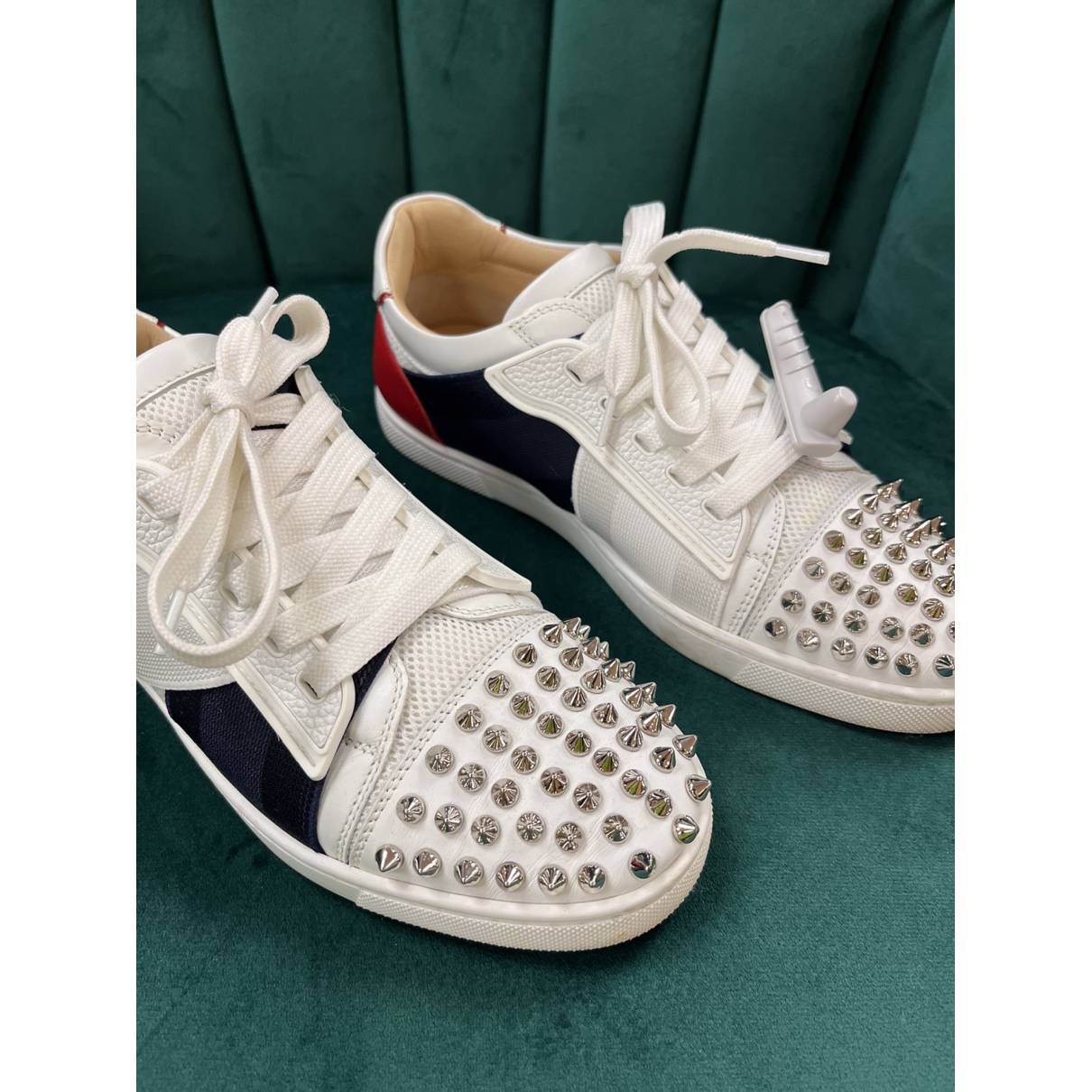 Christian Louboutin Sneakers aus Leder - Weiß - Größe 36 - 30171375