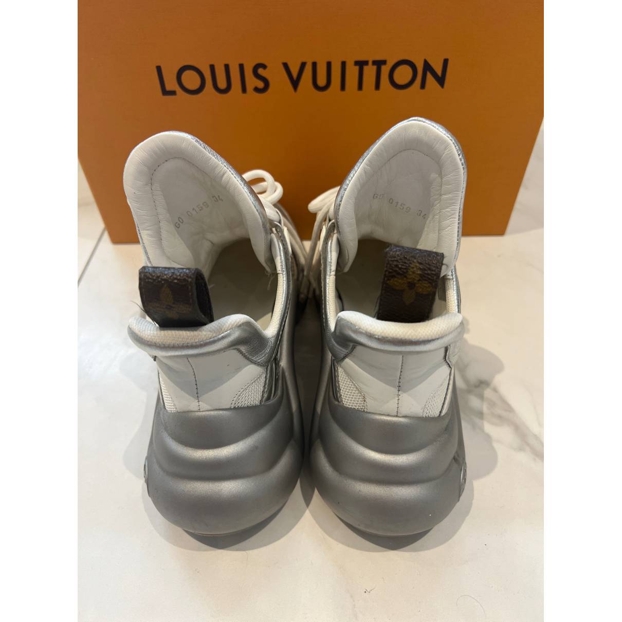 Archlight cloth trainers Louis Vuitton White size 34 IT in Cloth - 35608208
