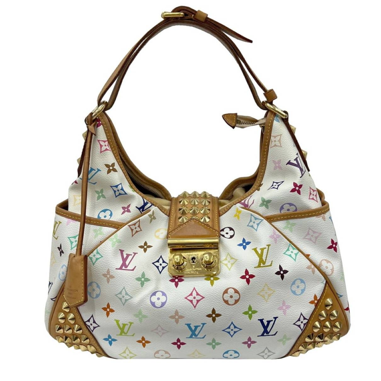 Chrissie cloth handbag Louis Vuitton White in Cloth - 34651937