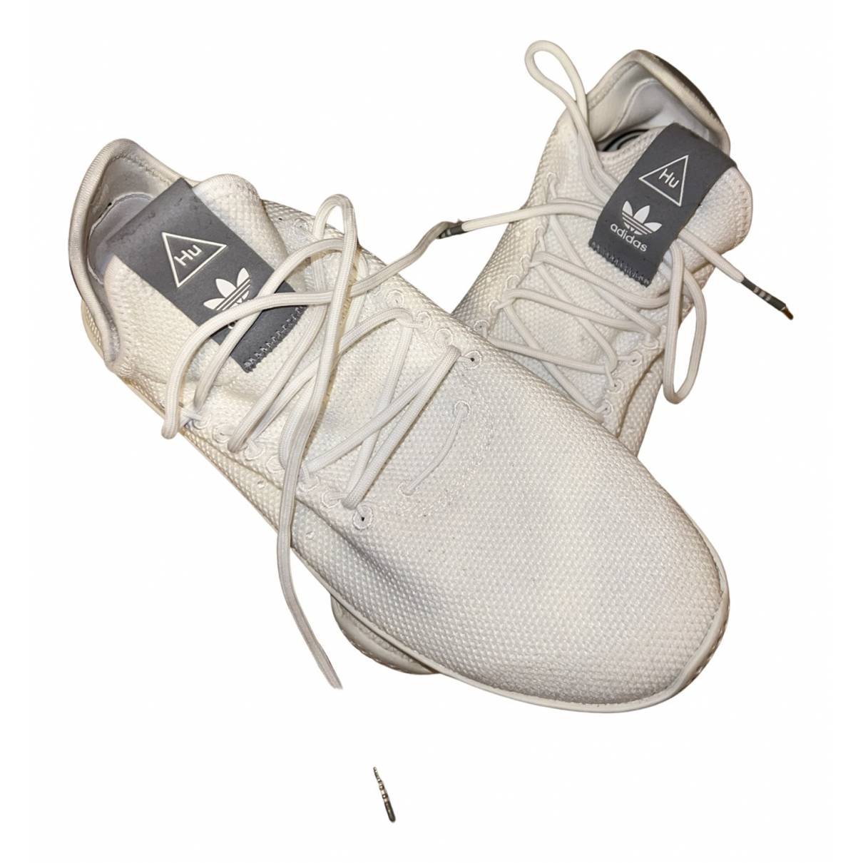 Nmd hu cloth low trainers Adidas x Pharrell Williams White size 43.5 EU in  Cloth - 30750321
