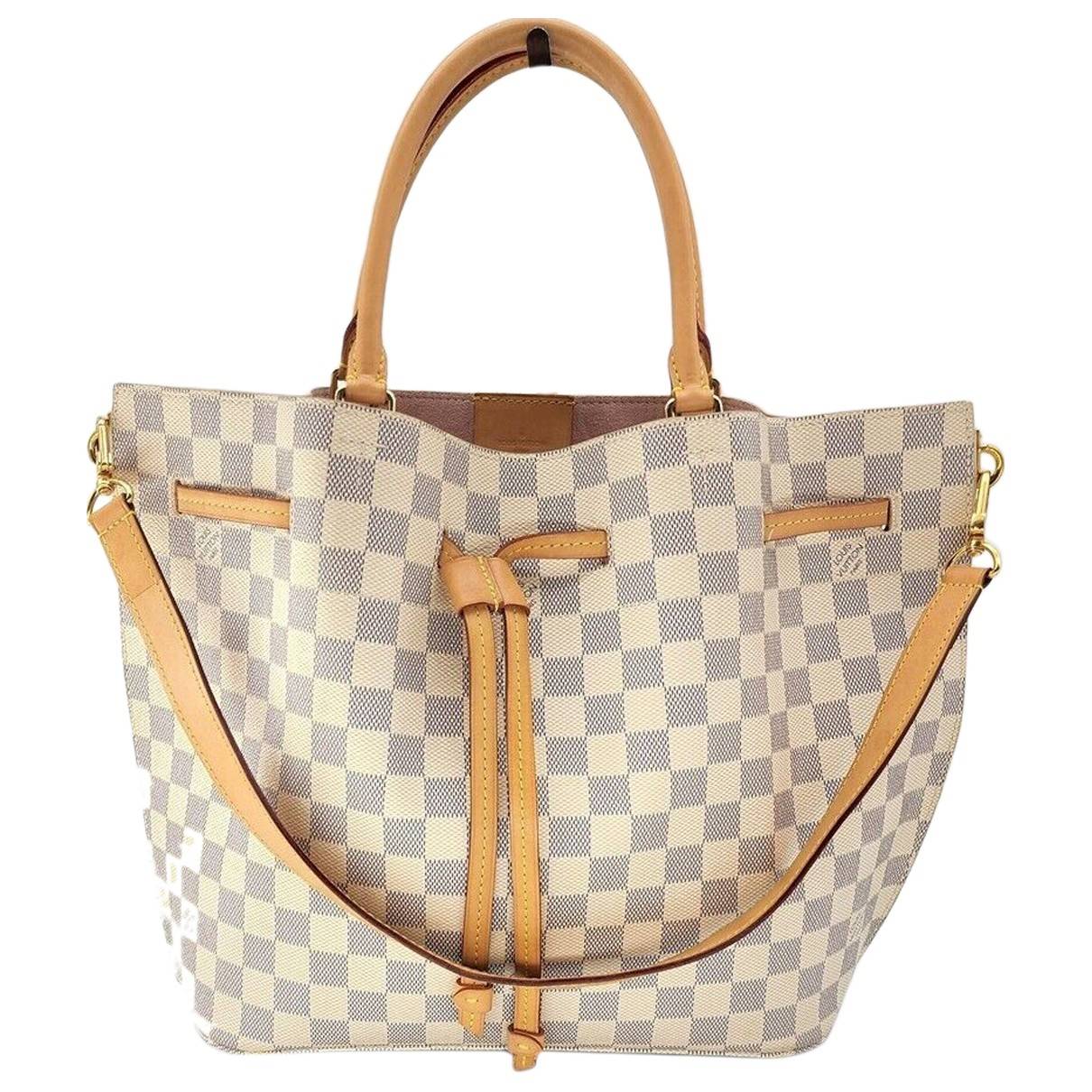 Girolata handbag Louis Vuitton White in Cotton - 30746973