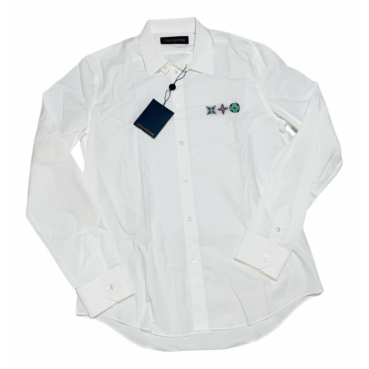 Shirt Louis Vuitton White size L International in Cotton - 18217029