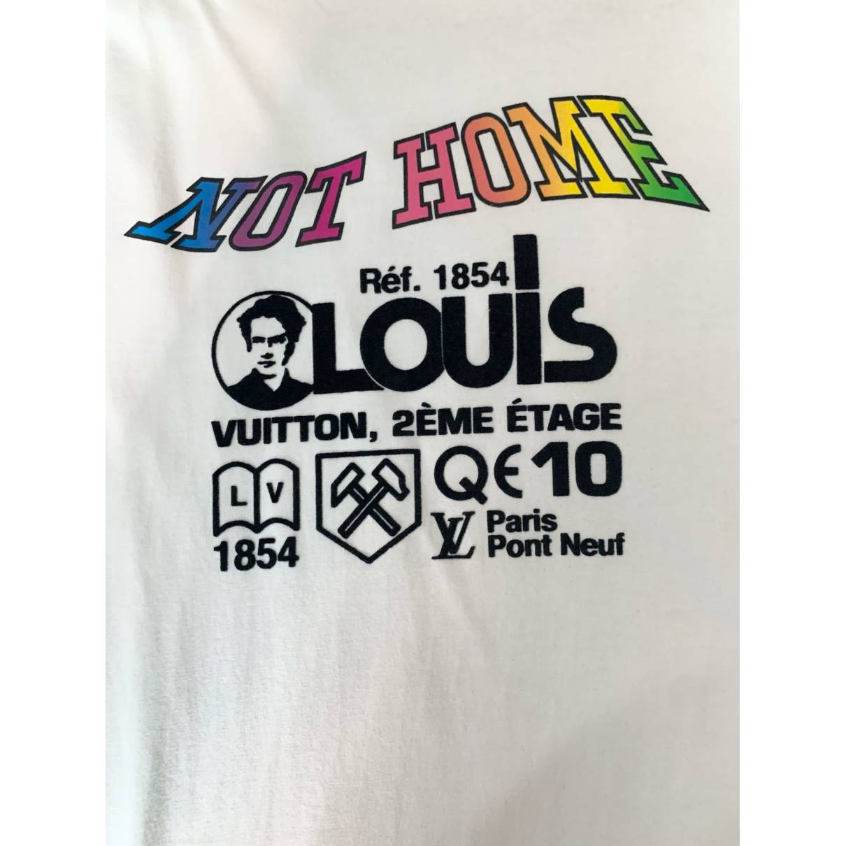 T-shirt Louis Vuitton White size XS International in Cotton - 29022567