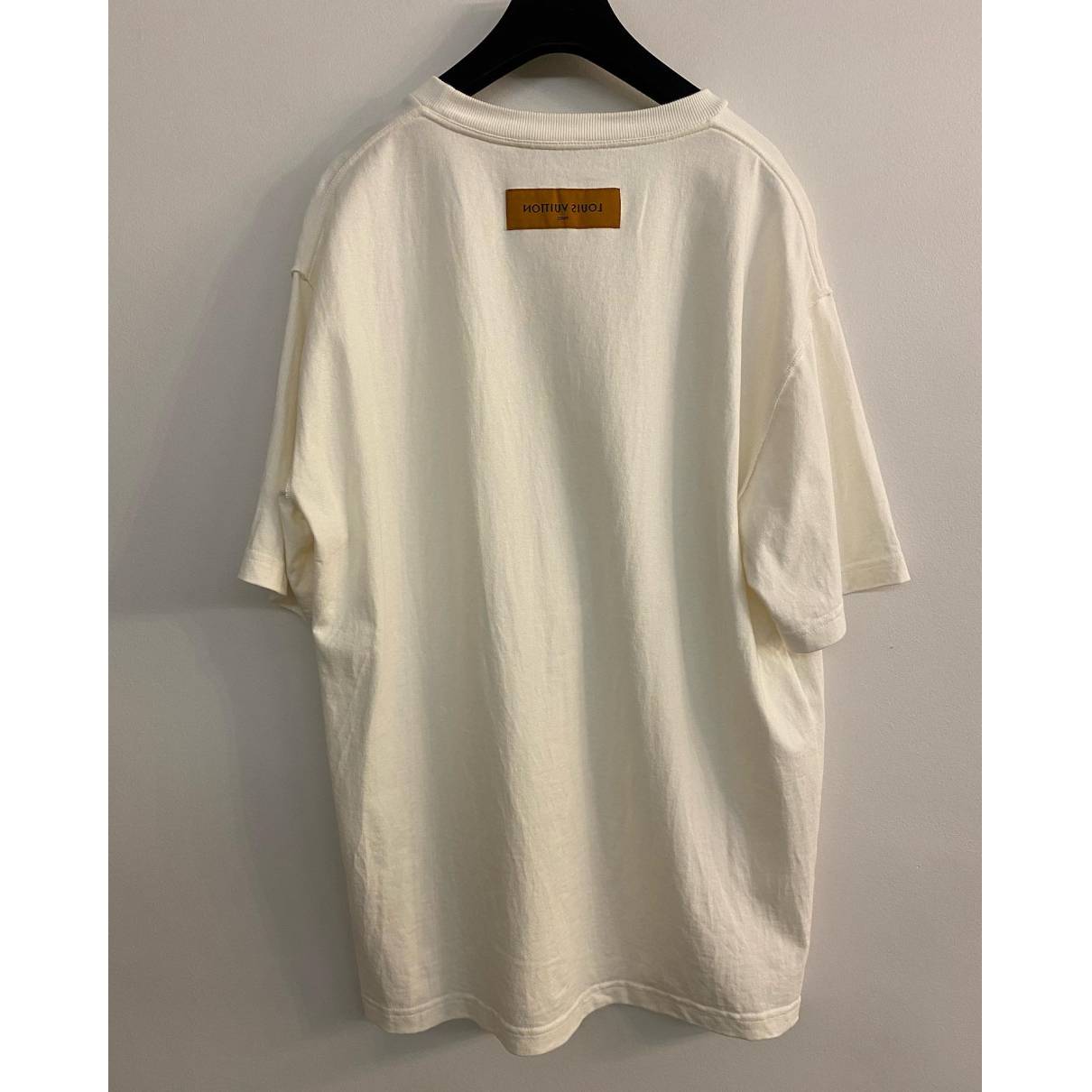 T-shirt Louis Vuitton White size XL International in Cotton - 33023073