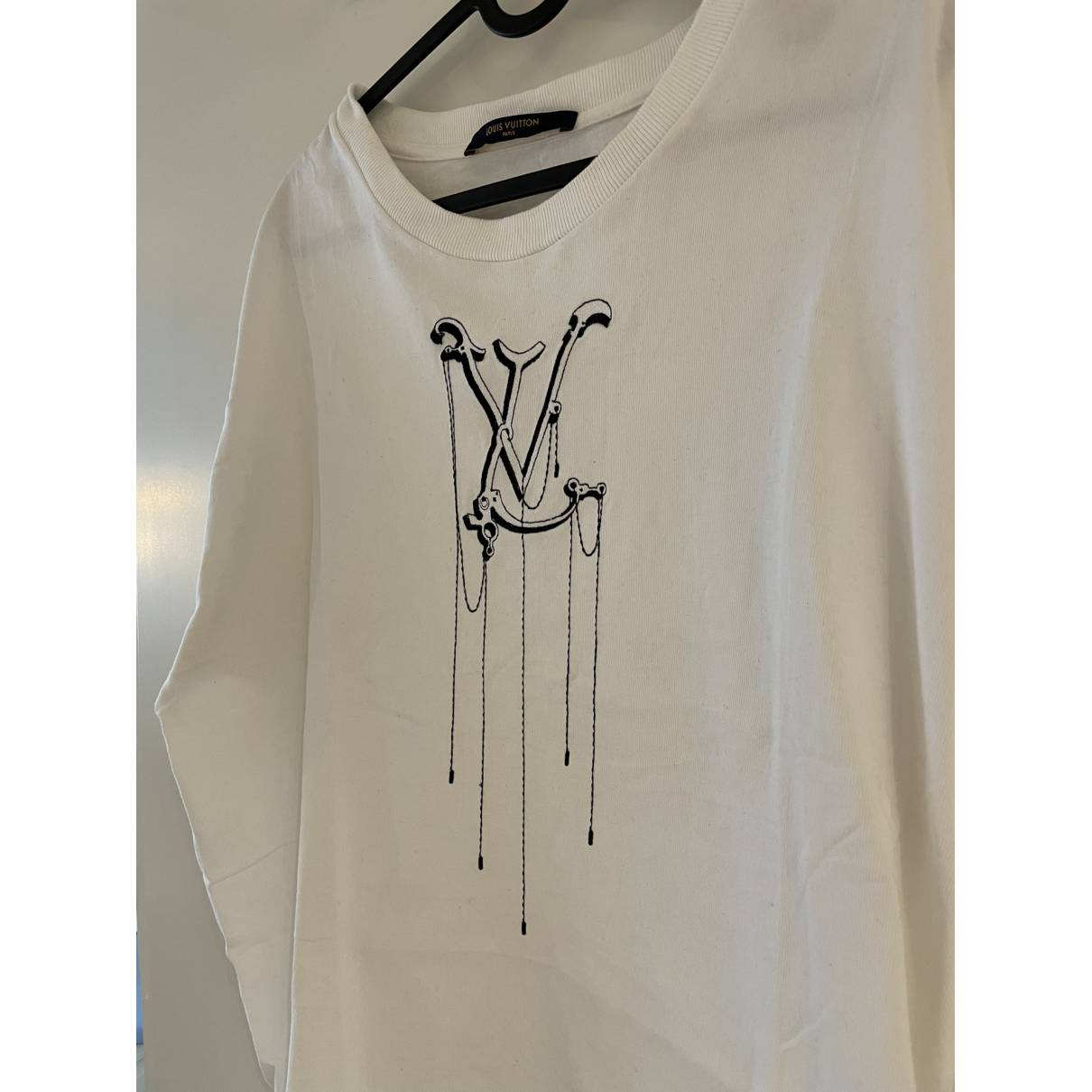 T-shirt Louis Vuitton White size XL International in Cotton - 30956668