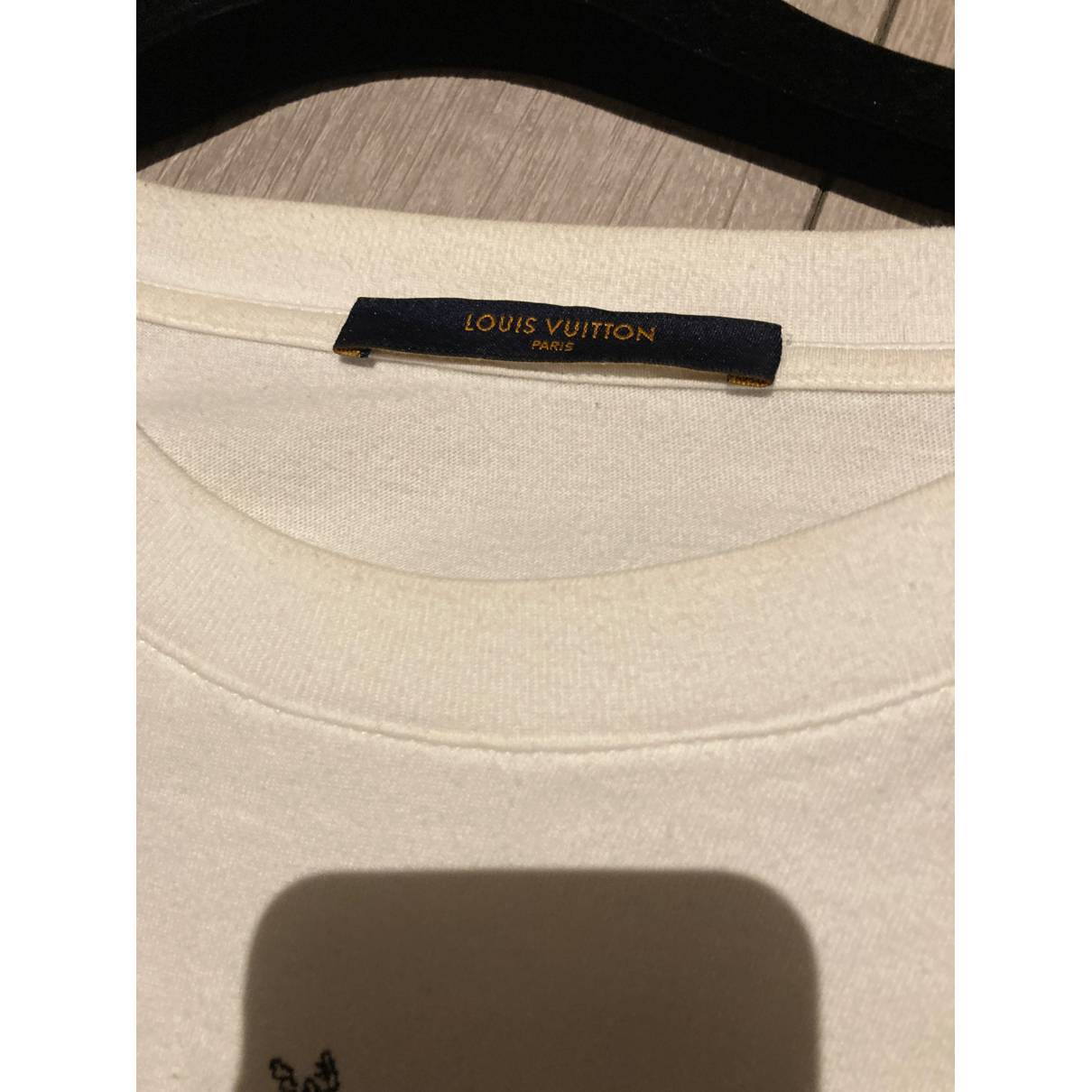 T-shirt Louis Vuitton White size L International in Cotton - 31397666