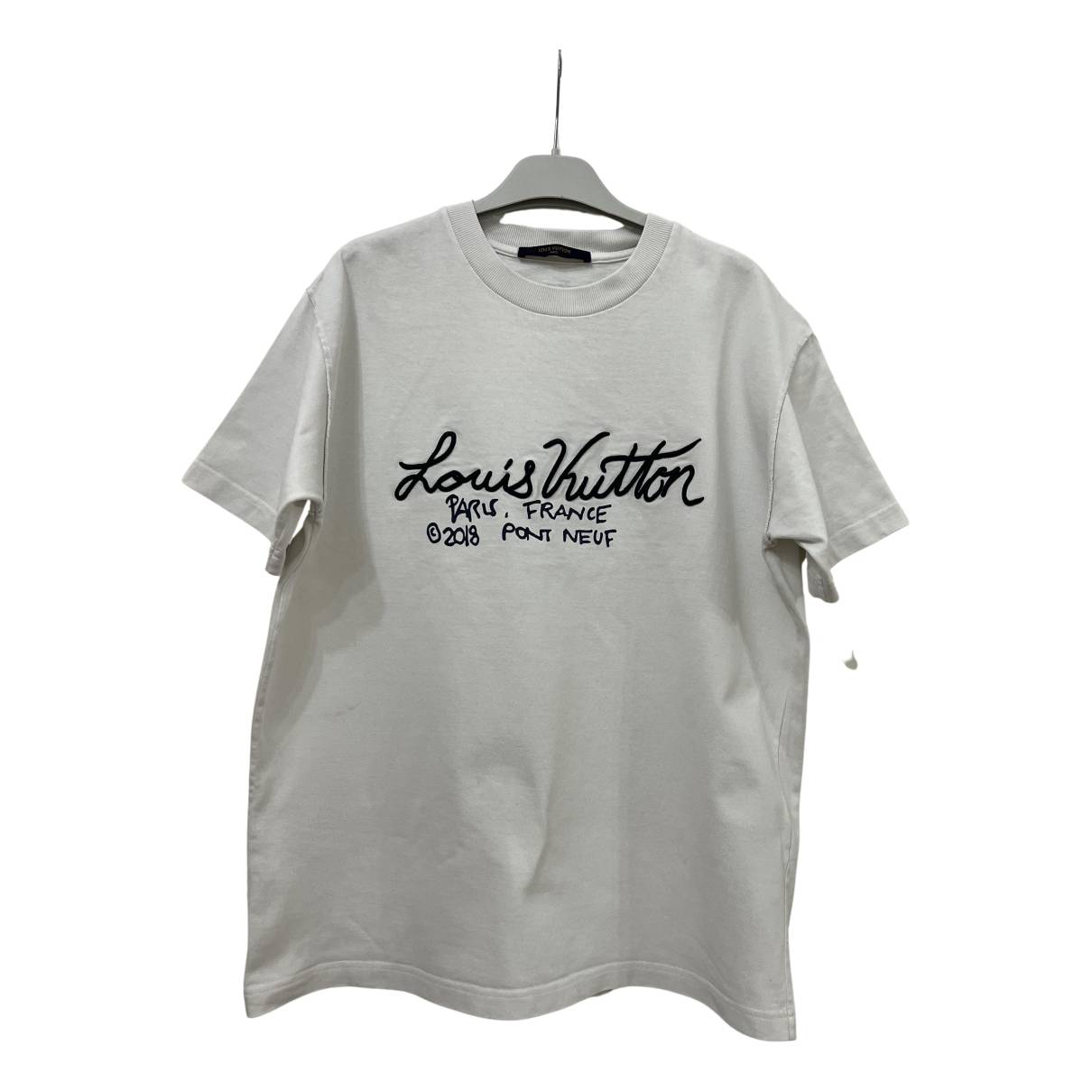 T-shirt Louis Vuitton White size M International in Cotton - 33394294