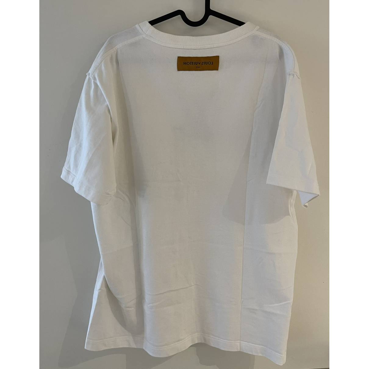 T-shirt Louis Vuitton White size XL International in Cotton - 33775309