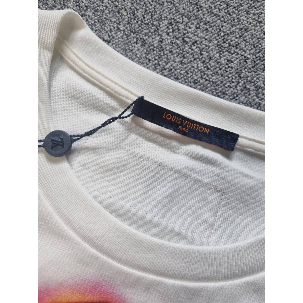 Louis Vuitton Rainbow Printed T-Shirt Milky White