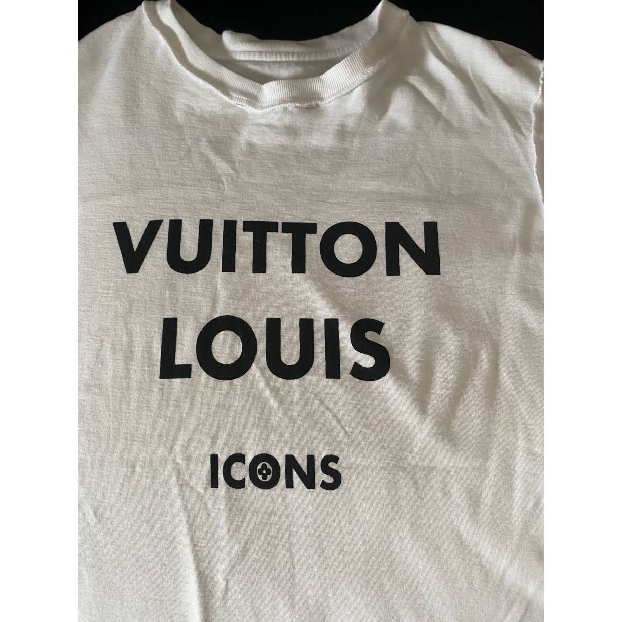 T-shirt Louis Vuitton White size 40 FR in Cotton - 33406307