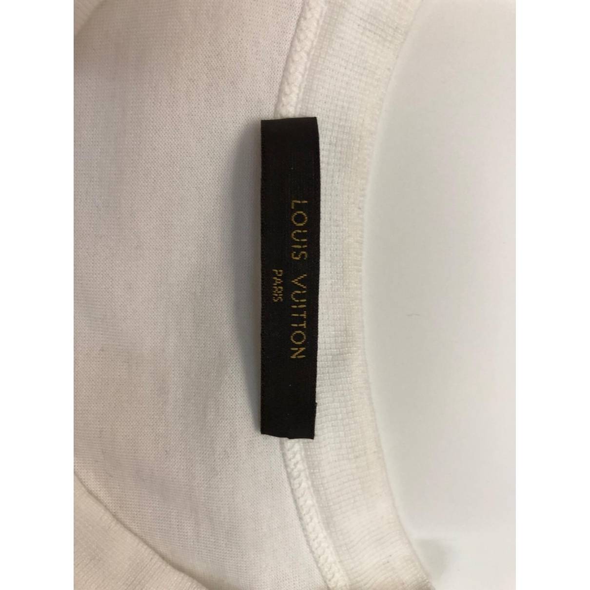 White cotton t-shirt Louis Vuitton x Supreme White size L