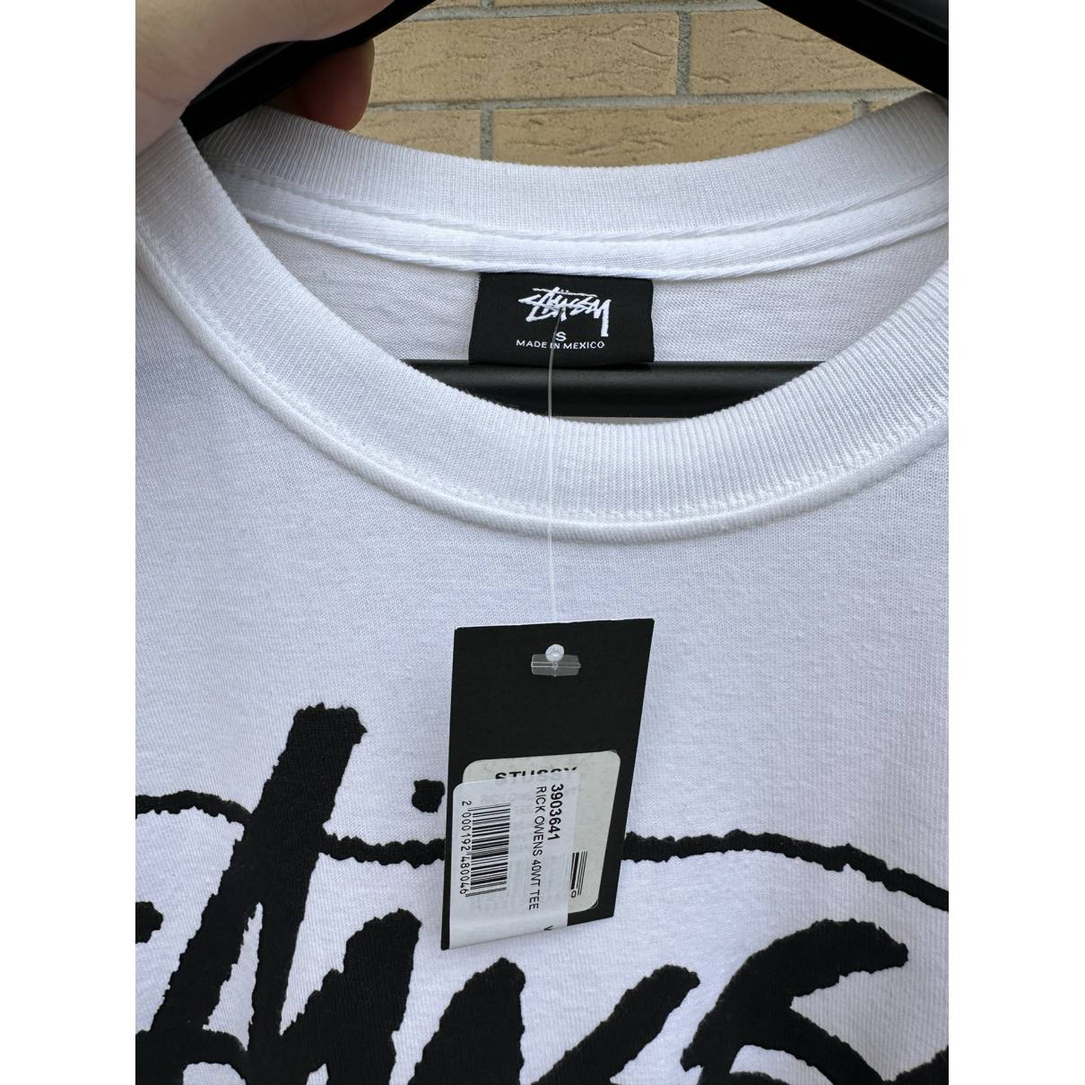 T-shirt Stussy White size S International in Cotton - 34749051