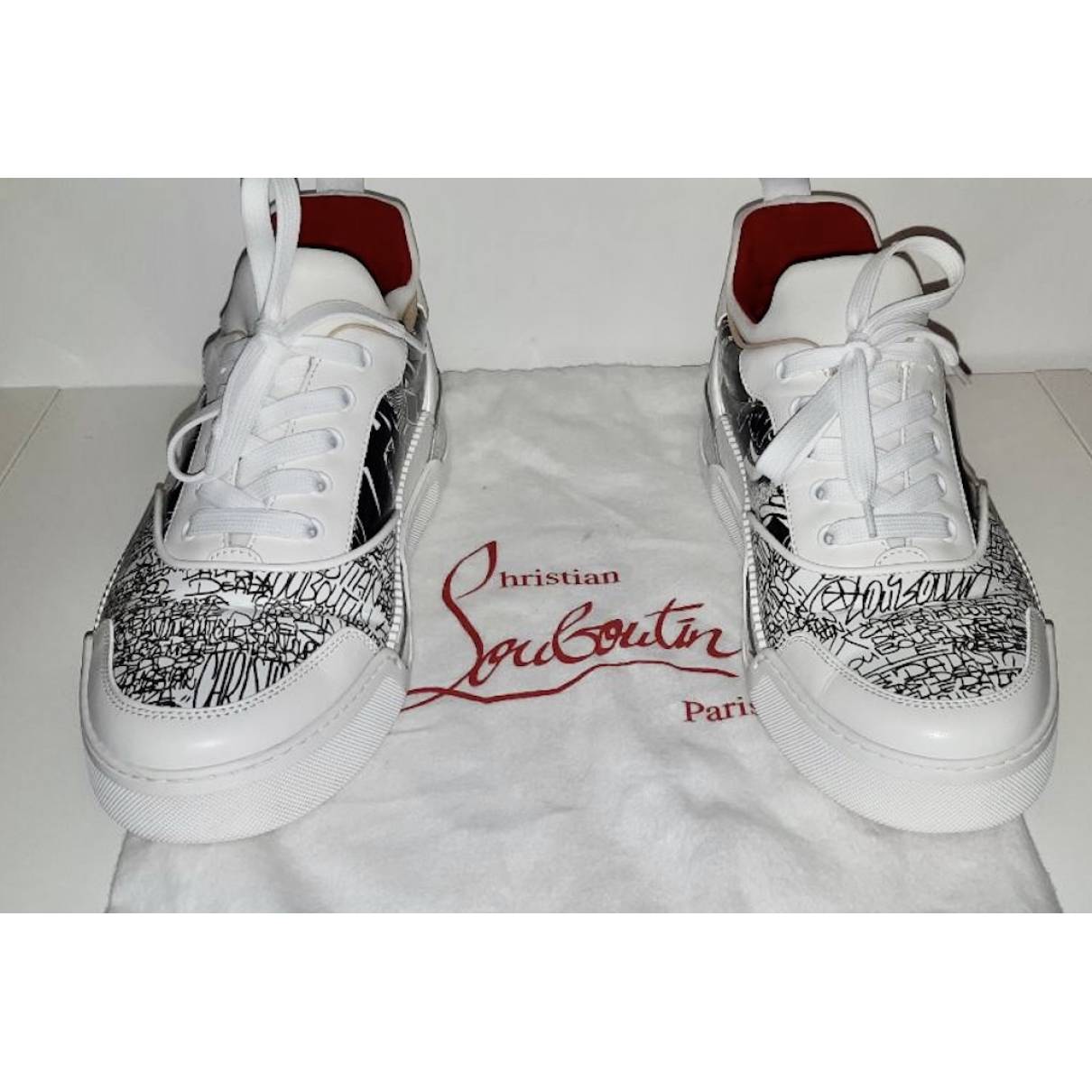 Christian Louboutin - Authenticated Aurelien Trainer - Leather White for Men, Very Good Condition