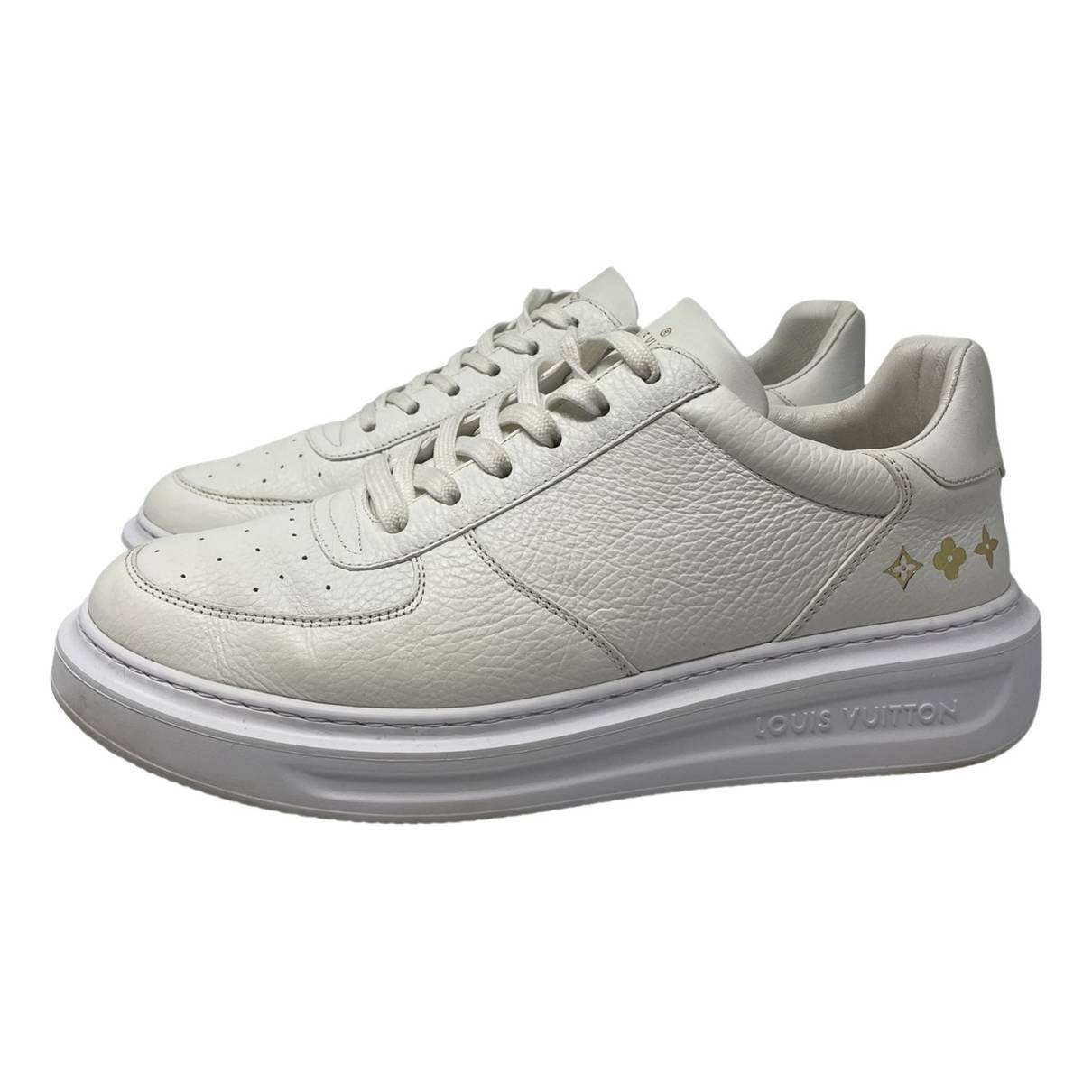 Beverly hills leather low trainers Louis Vuitton White size 7 UK