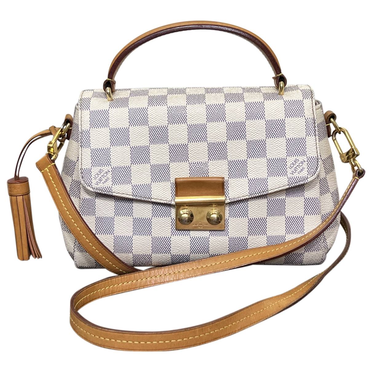 Croisette leather crossbody bag Louis Vuitton White in Leather - 35591949