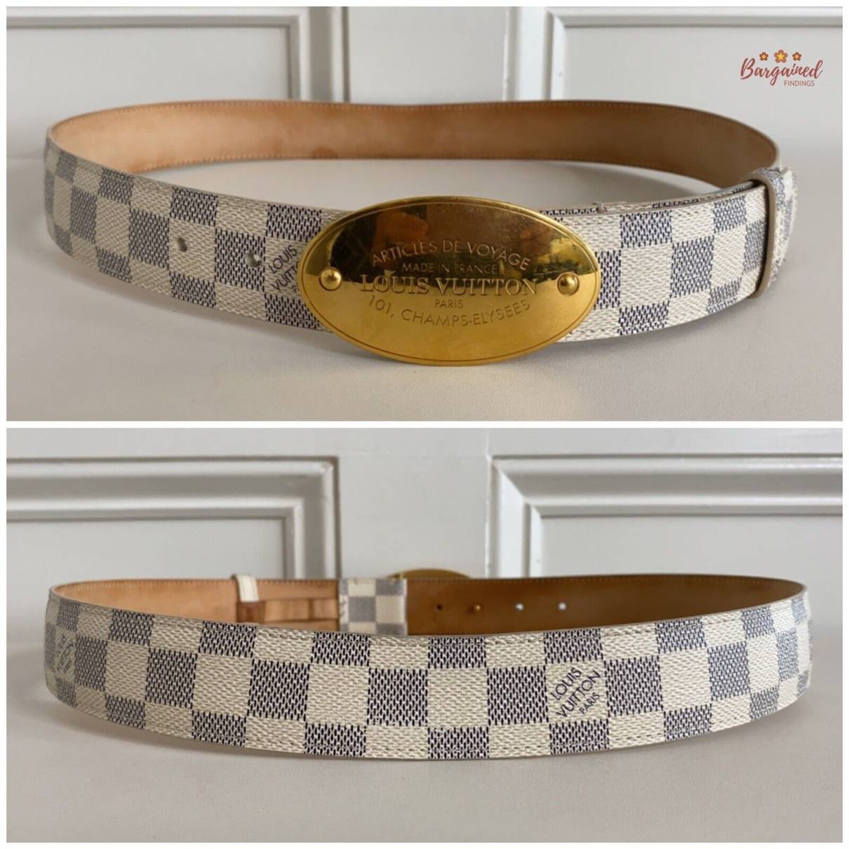 Louis Vuitton - Authenticated Belt - Leather White for Men, Very Good Condition