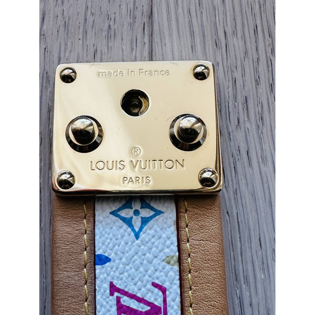 Louis Vuitton - Authenticated Bracelet - Leather White for Women, Very Good Condition