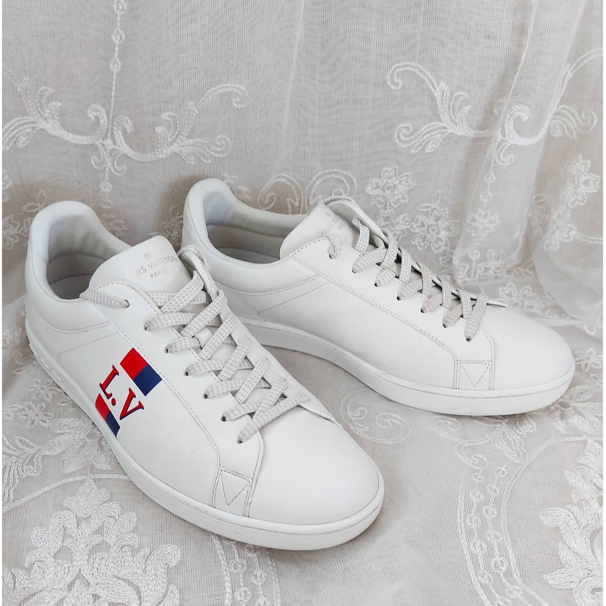 Louis Vuitton - Authenticated Luxembourg Trainer - Leather White for Men, Good Condition