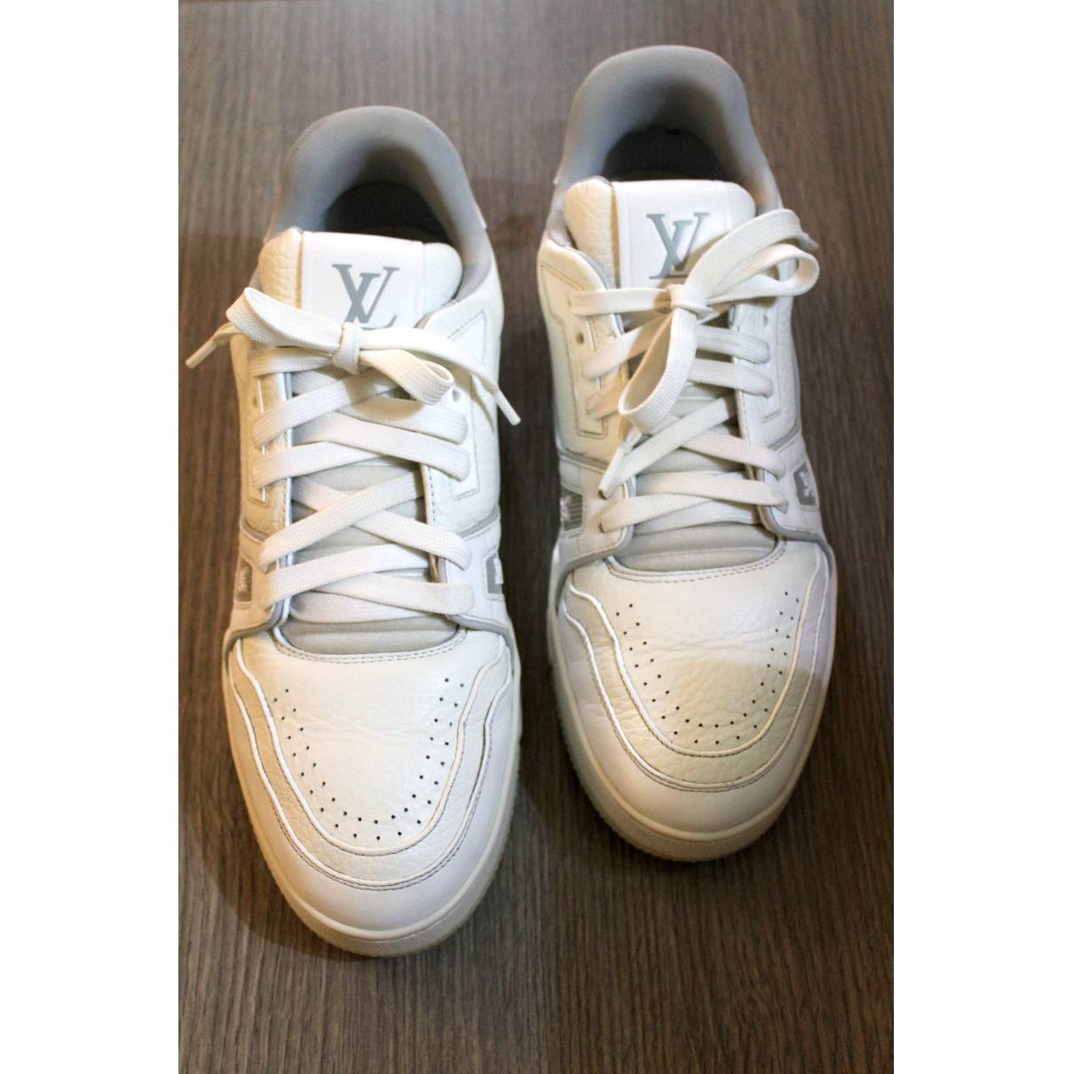 Louis Vuitton - Authenticated Trainer - Leather Beige For Man, Very Good condition