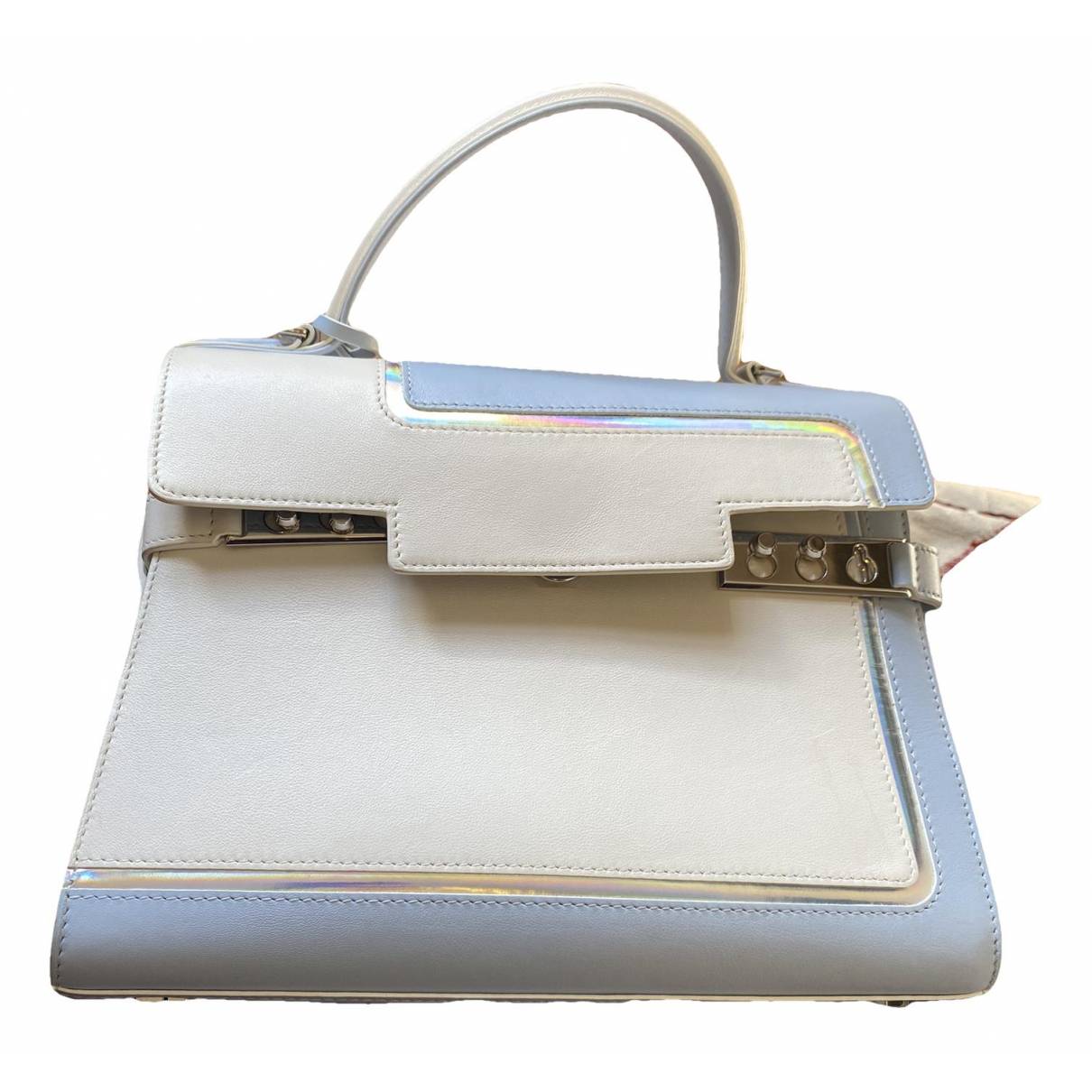 Tempête leather handbag Delvaux White in Leather - 34317271