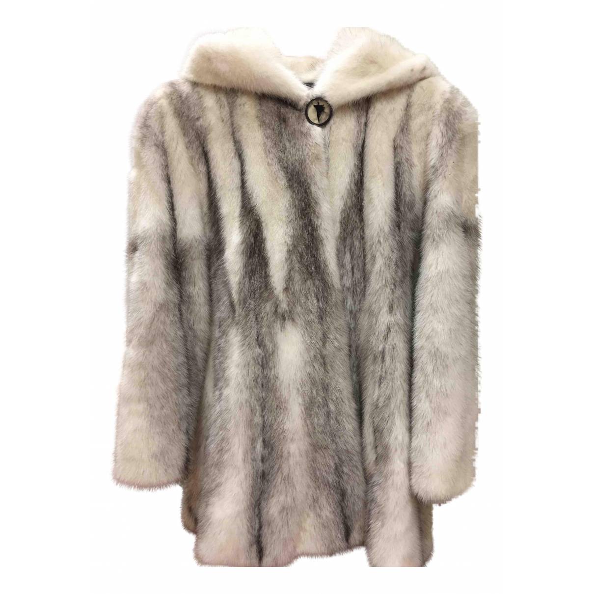 Mink coat Saga Furs White size 34 FR in Mink - 11811198