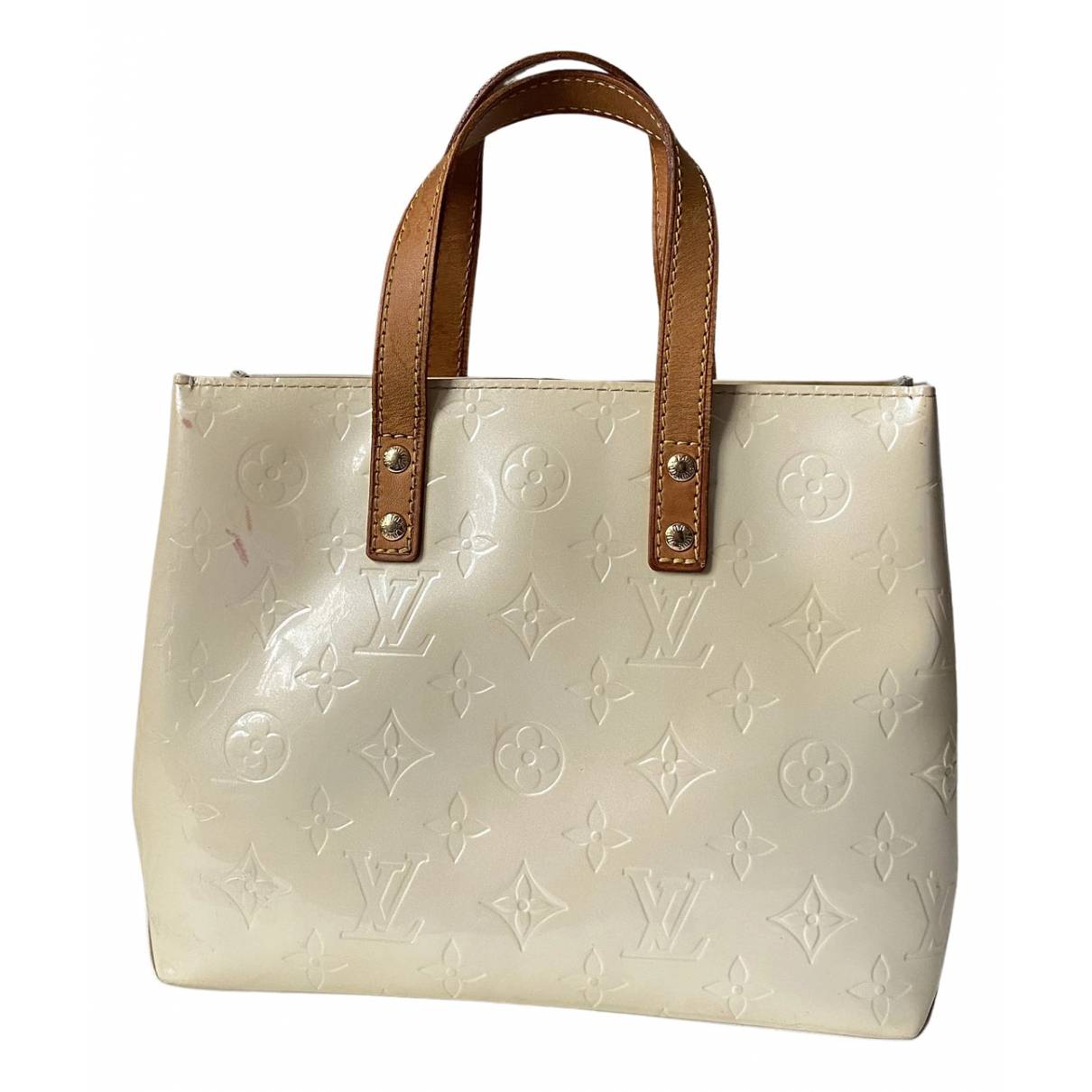 Reade patent leather handbag Louis Vuitton White in Patent leather -  26378711