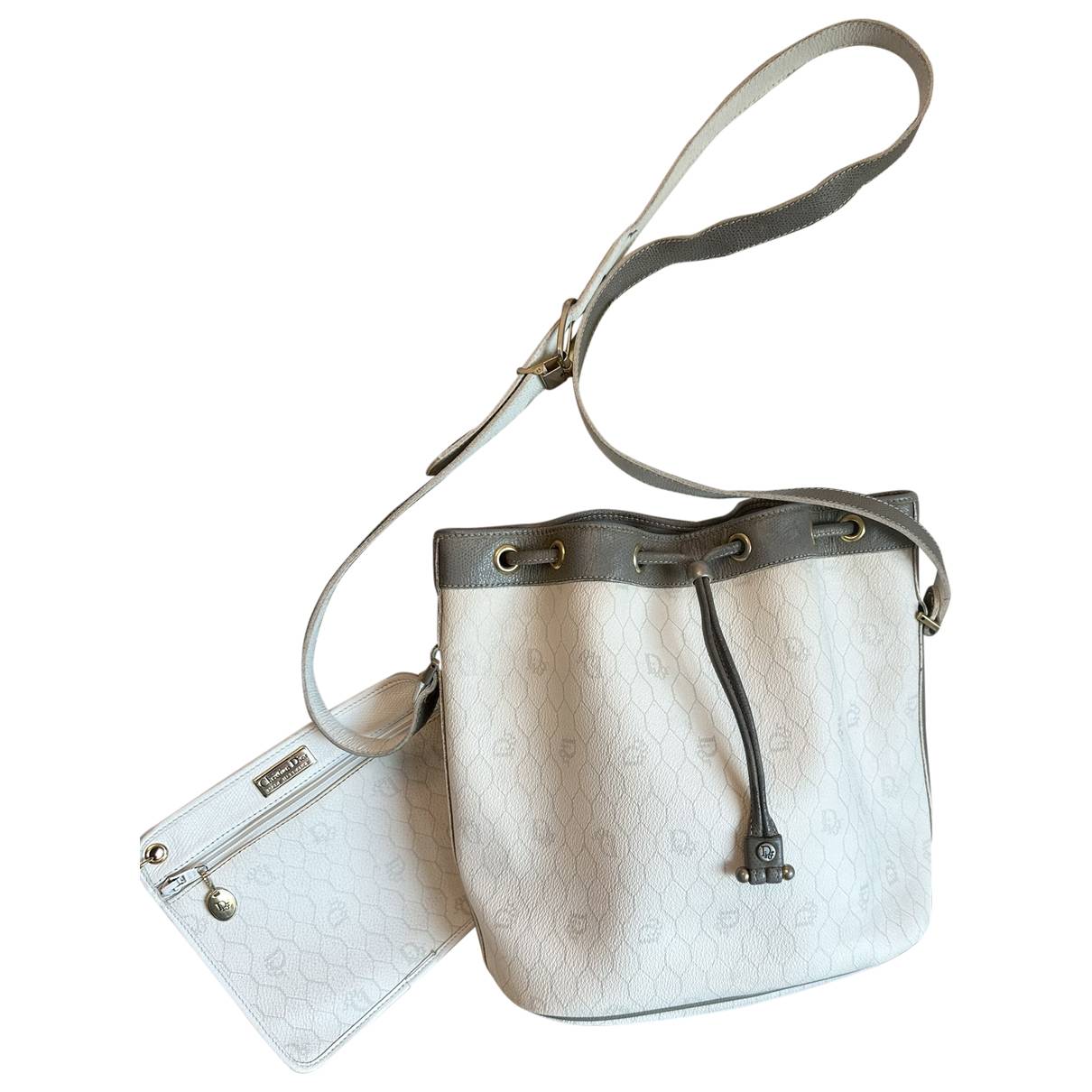 30 montaigne crossbody bag Dior White in Polyester - 31327181