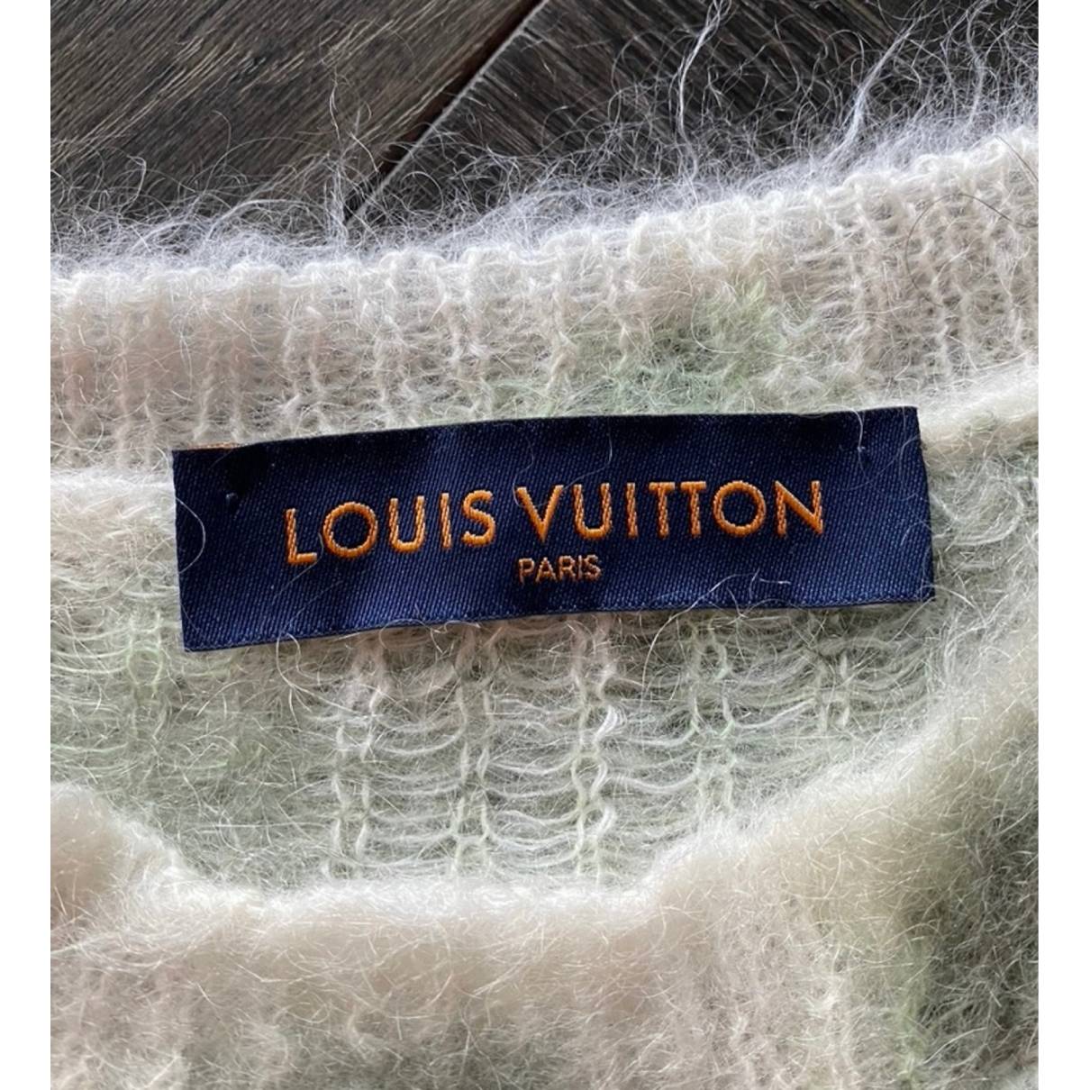 Wool knitwear & sweatshirt Louis Vuitton White size XS International in  Wool - 22604090